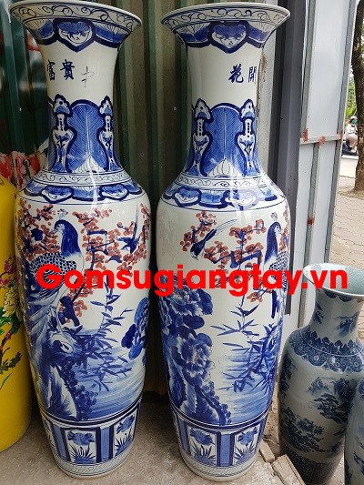 Bình sứ men tràm