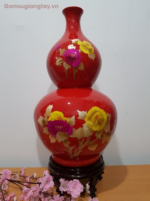 Hồ lô sứ  trưng bày  t