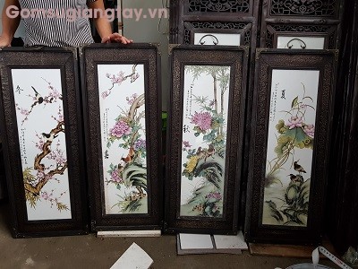 Tranh sứ  cao cấp giang tây