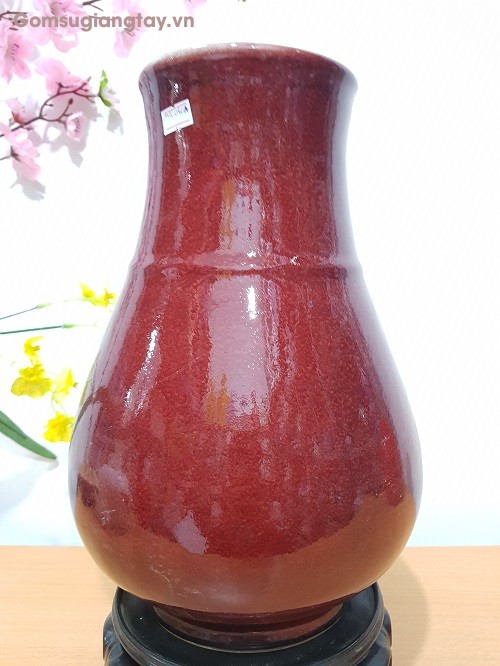 Bình sứ men túy hồng giả cổ cao cấp giang tây
