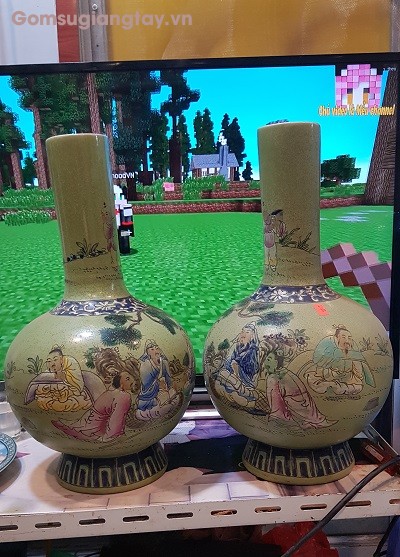 Đôi Bình tỏi giả cổ
