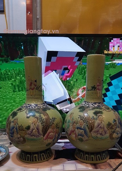 Đôi Bình tỏi giả cổ