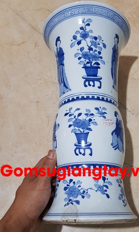 Bình sứ phỏng cổ kỹ thật cao trôn cốt đạt