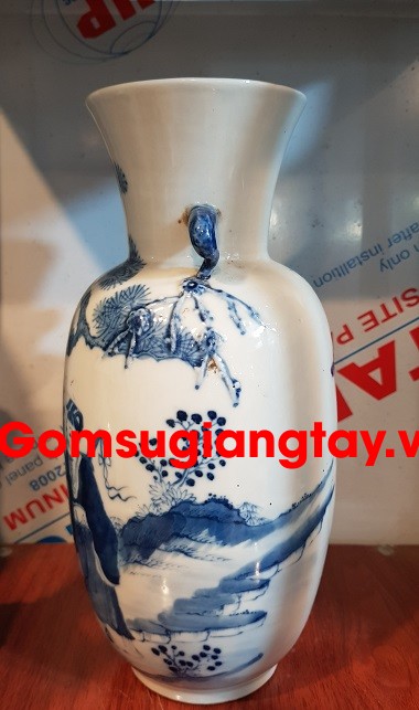 Bình sứ phỏng cổ trôn cốt đạt. tích 