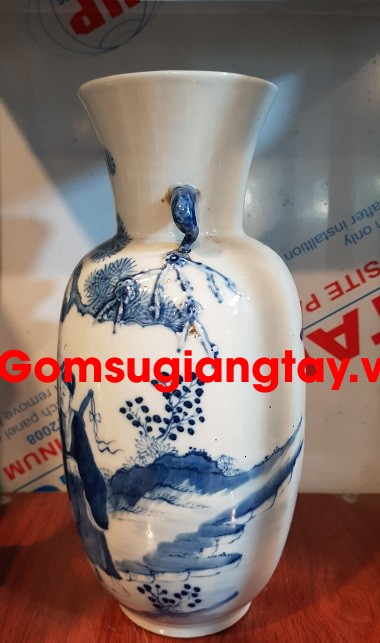 Bình sứ phỏng cổ trôn cốt đạt. tích 