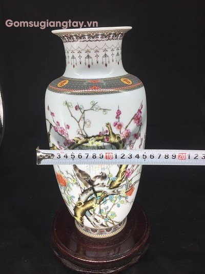 Đôi bình v ẽ tay cao cấp 