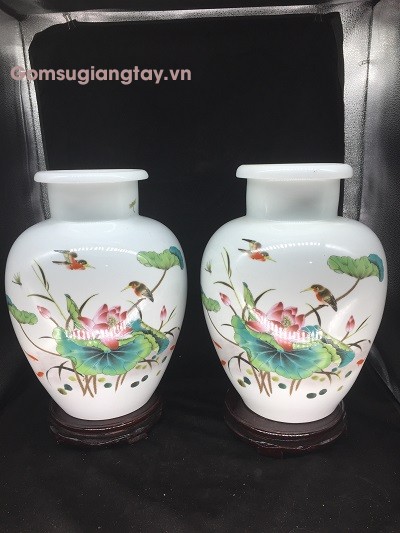 Đôi bình sứ cao cấp giang tây    mk