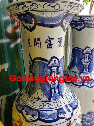 Bình sứ men tràm