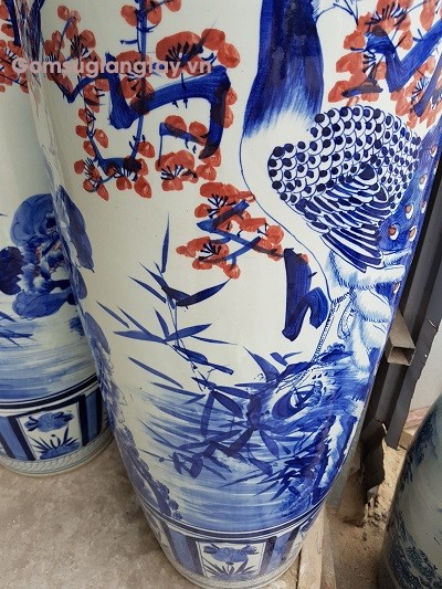 Lộc bình sứ  cao