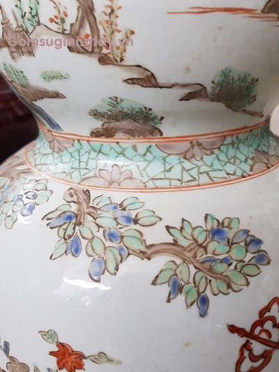 Hồ lô sứ giả cổ vẽ tay của nghệ nhân rất có hồn