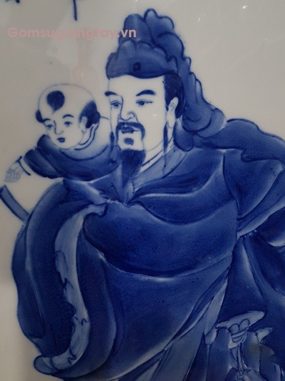 Tranh sứ men chàm 