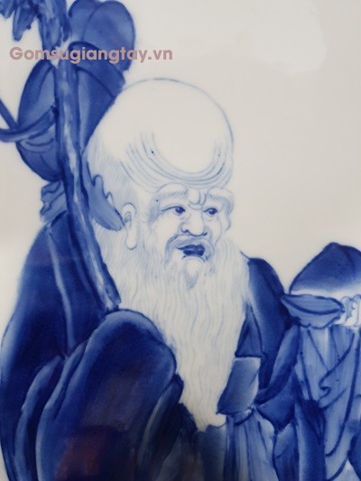 Tranh sứ men chàm 